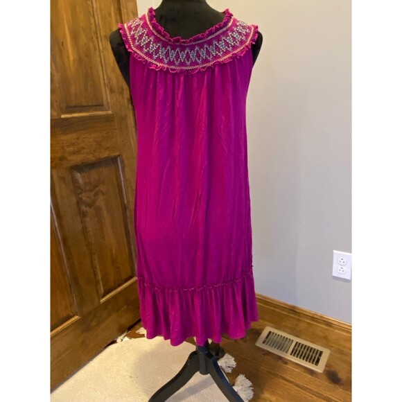 Spence Womens Swimsuit Coverup Dress  Size Small Fuchia  Pool Beach Vacation - Picture 6 of 10